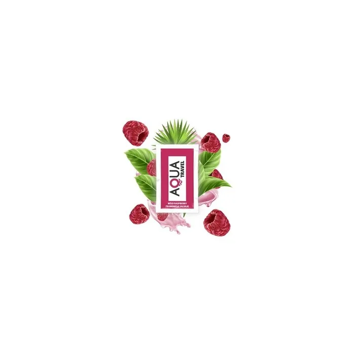 Aqua Travel Waterbased Lubricant Wild Raspberry Flavor 6 Ml