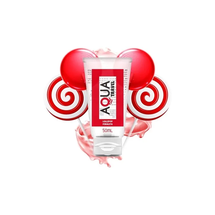 Aqua Travel Waterbased Lubricant With Lollipop Flavor 50 Ml