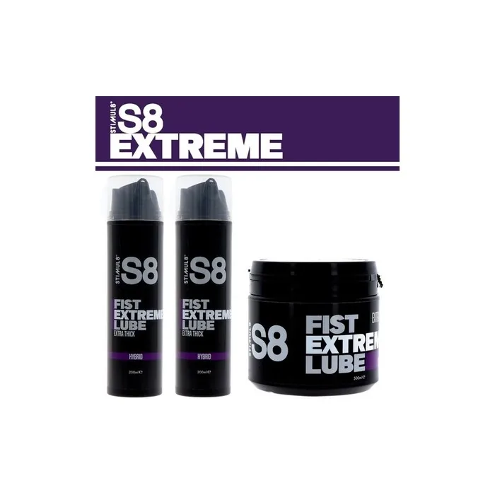 S8 Fist Extreme Lube Hybrid Extra Thick Laureth9 Anal Relax Numbing Lubricant