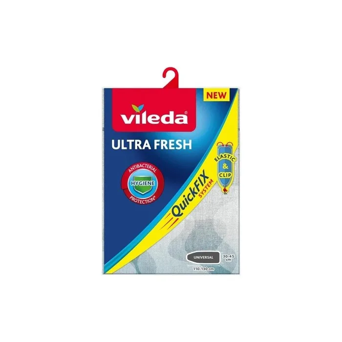 Vileda Ultra Fresh Ironing Board Cover For Steam Iron Station, Antibacterial