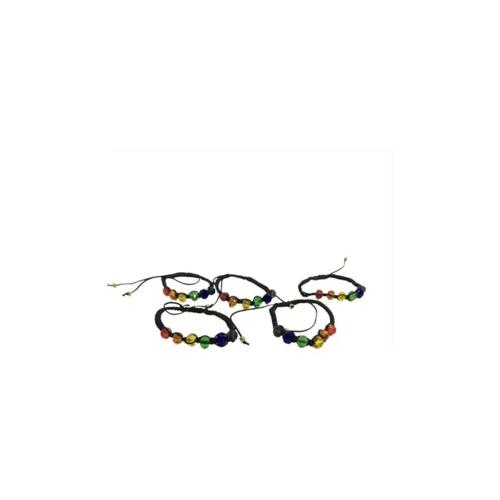 Crystal Bead Bracelet LGBT Flag Colors