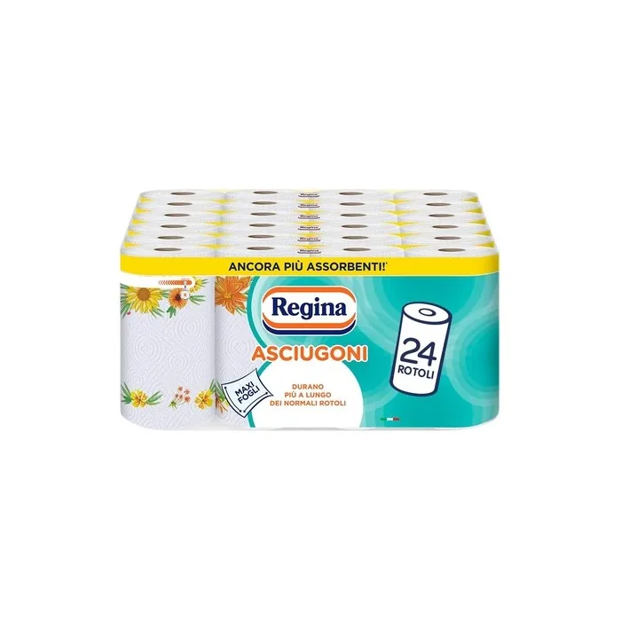 Regina Paper Kitchen Dryers 2-Ply Rolls 85 Tears per Roll - 100% FSC Certified Paper