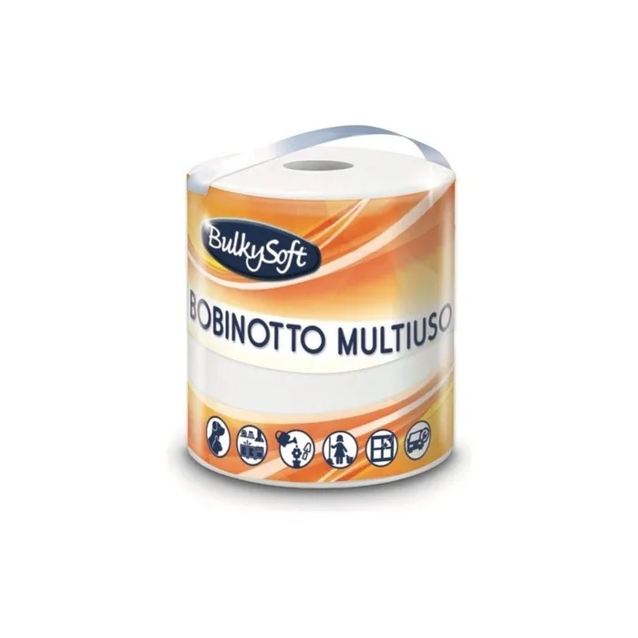 Bulkysoft Bobinetta Kitchen Paper Roll Multi-Use 300 Sheets 2-Ply
