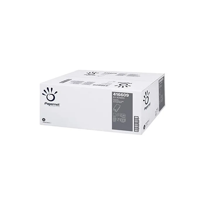 Papernet Double Layer Green V-Fold Paper Napkins 24.5 x 23 cm