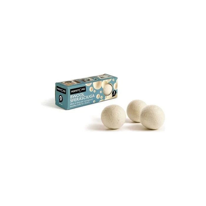 Perfect More Bwool Kugel For Tumble Drying, 100% New Zealand Wool, White, 7th