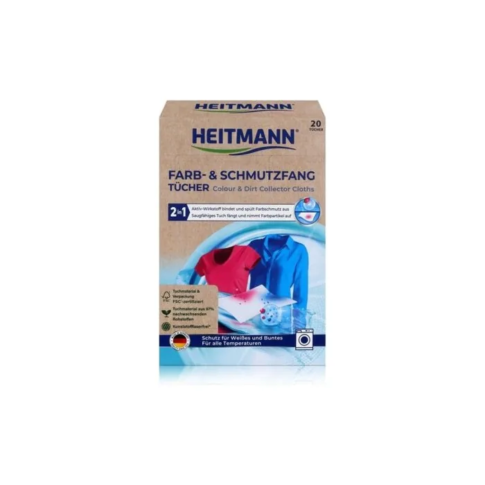 Heitmann Color and Dirt Catching Towels - Dual Active Laundry Protection