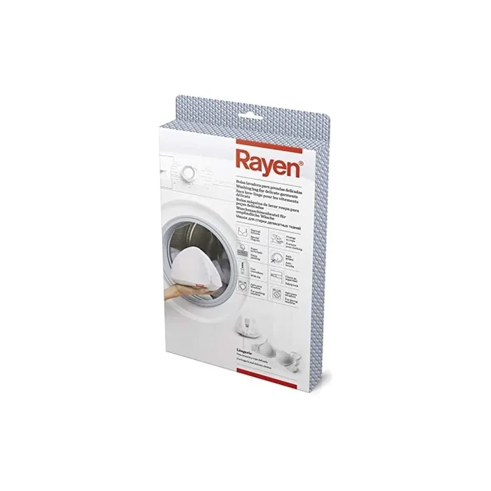 Rayen Washing Bag for Delicate Garments Reusable White 18cm x 15cm x 15cm