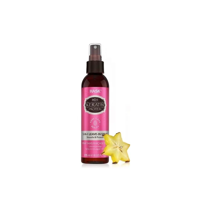 HASK 5-in-1 Leave In Conditioner Spray with Keratin Protein for All Hair Types 175ml