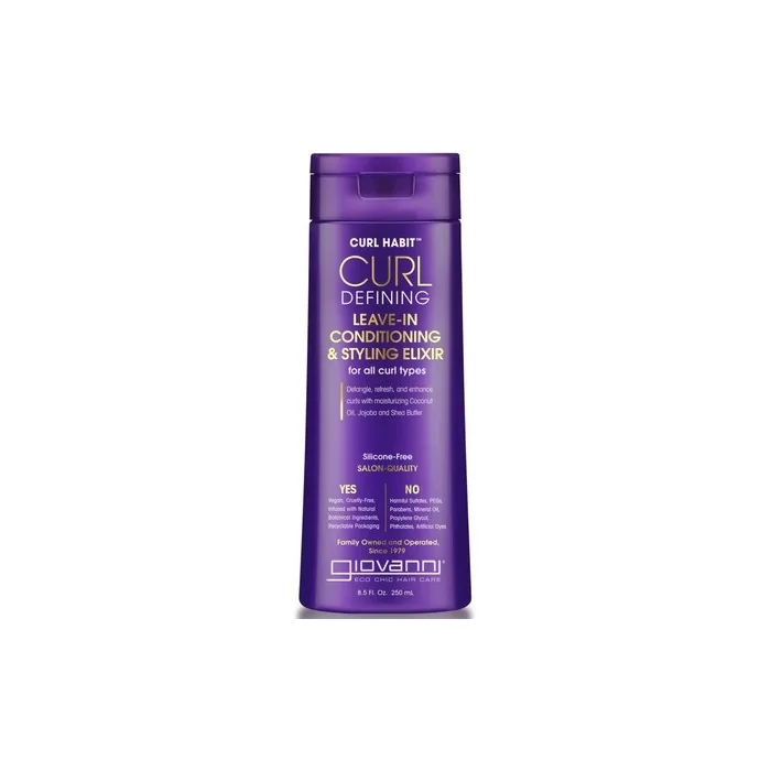 Giovanni Curl Defining Leave-In Conditioner And Style Elixir - 250ml