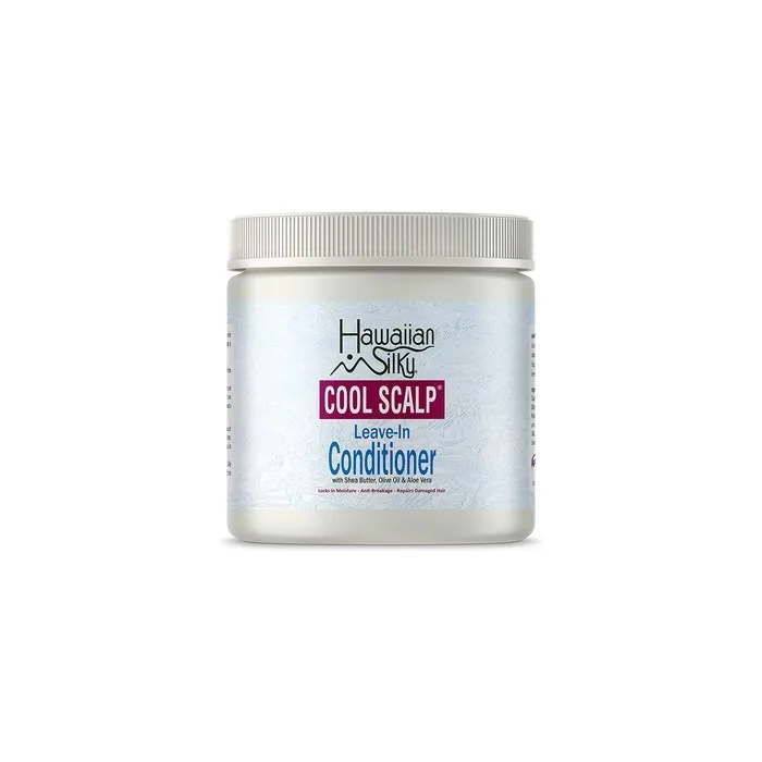 Hawaiian Silky Cool Scalp Leave-In Conditioner Cream 16 fl oz - Locks in Moisture - Anti-Breakage - Repairs Dry & Damaged Hair