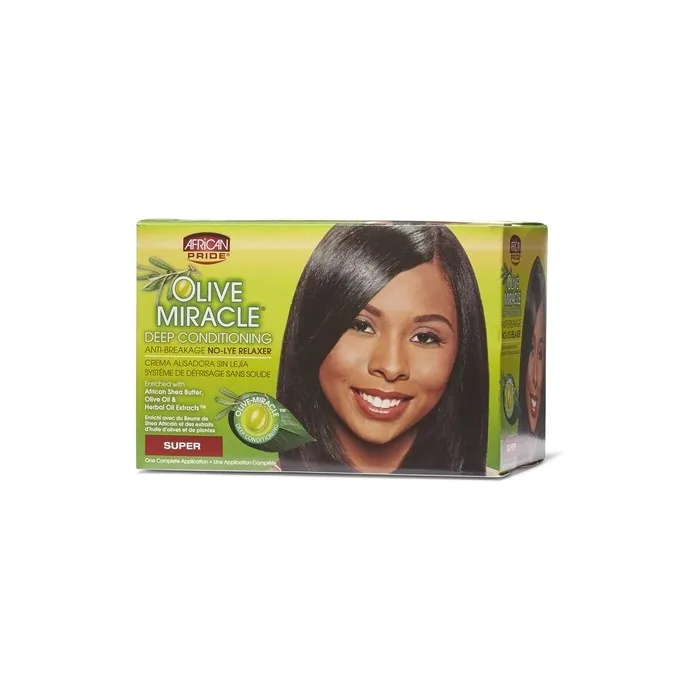 African Pride Olive Miracle Deep Conditioning Anti-Breakage No-Lye Relaxer
