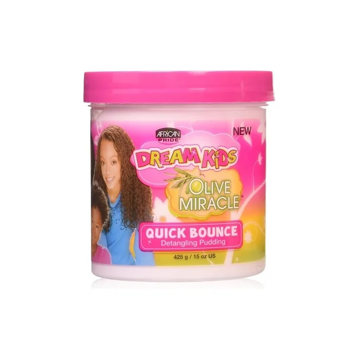 African Pride Dream Kids Olive Miracle Quick Bounce Hair Detangling Pudding 425g