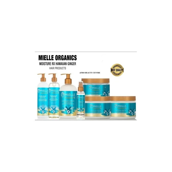 Mielle Bio Moisture RX Hawaiian Ginger Hair Care Products Full Range