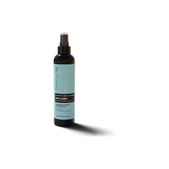 Sunny Isle Wig Shine 8oz - High Shine Finishing Spray for Wigs, Weaves, and Braids