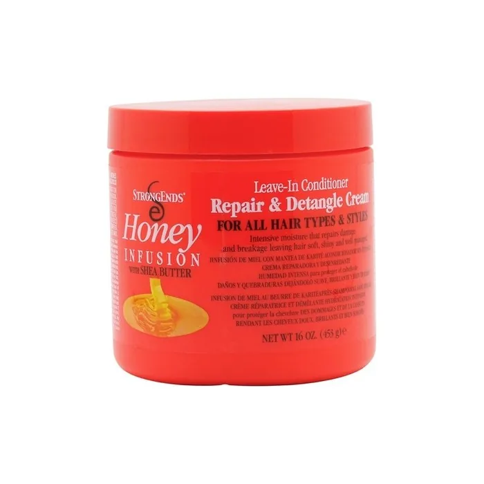 Strongends Honey Infusion With Shea Butter Leavein Conditioner Repair & Detangle
