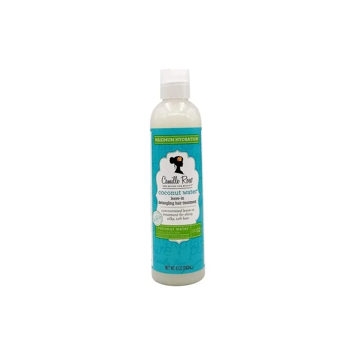 Camille Rose Coconut Water Leave-in Treatment 240ml - Concentrated Treatment for Shiny, Silky, Soft Hair