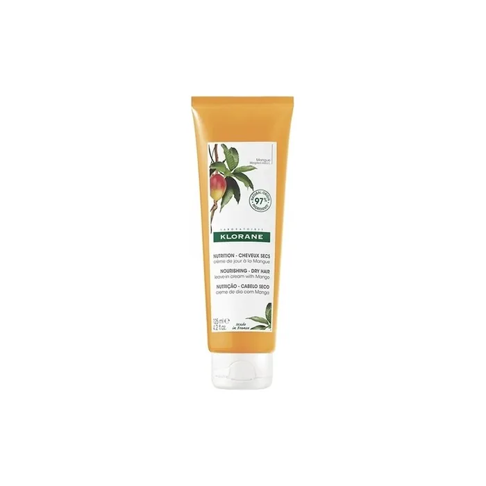 Klorane Mango Day Cream 125ml Nourishing Leavein Cream For Dry Hair