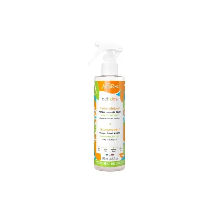 Activilong Actikids Hair Detangling Spray Mango And Sweet Almond No Rinse