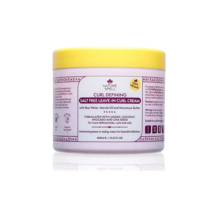 Nature Spell Curl Defining Salt-Free Leave-In Cream for Wavy Hair