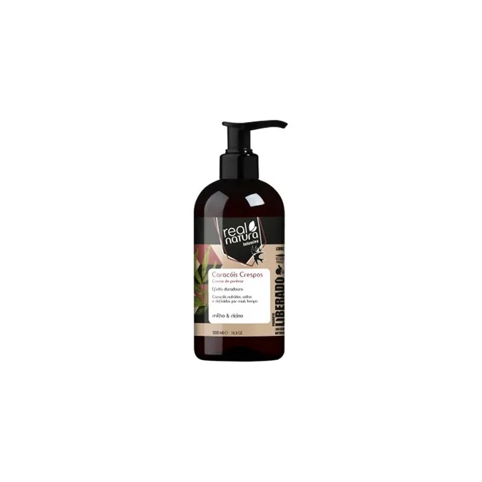 Real Natura Pro-Crespos Leave-In Cream 500ml - Professional Hair Care