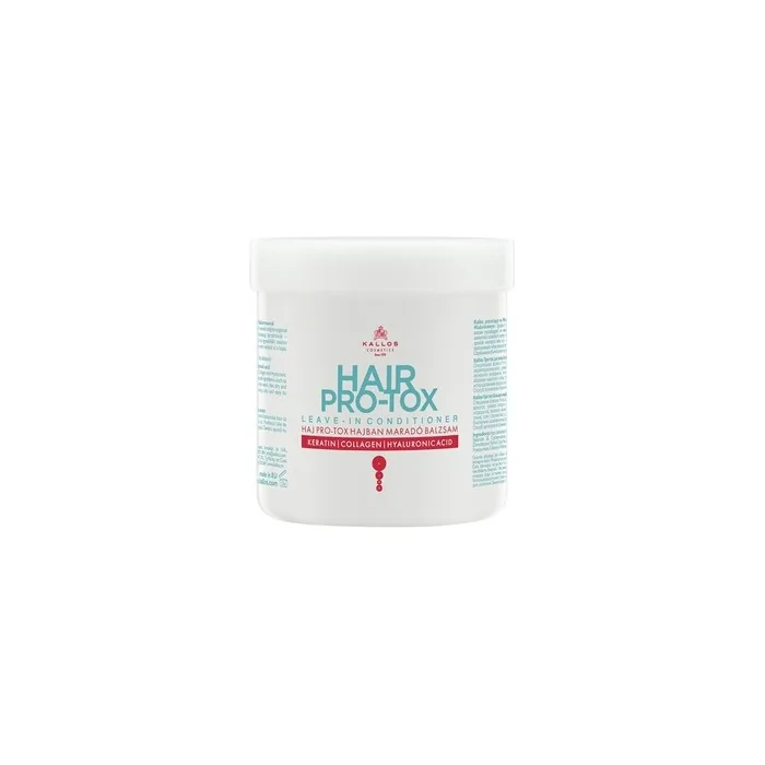 Kallos Hair Pro-Tox Leave-In Conditioner With Keratin, Collagen, And Hyaluronic Acid 250ml