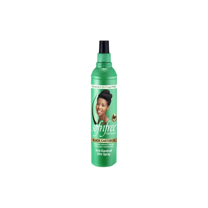 Sofnfree Black Castor Oil Afro Spray 338 Oz