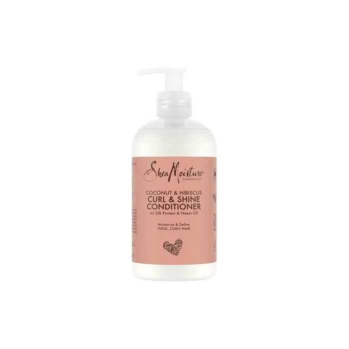 SheaMoisture Coconut & Hibiscus Curl & Shine Conditioner for Thick, Curly Hair 384ml