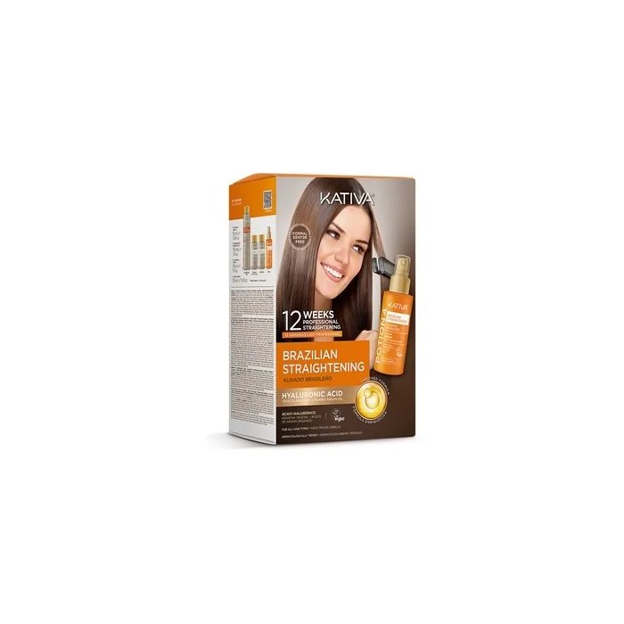 KATIVA Brazilian Straightening Kit with Hyaluronic Acid and Potion 4