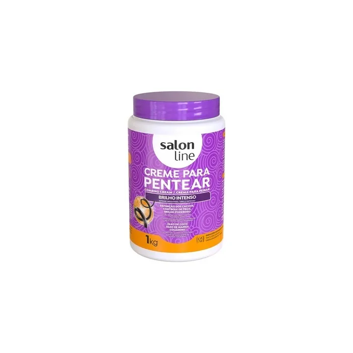 Salon Line Leavein Cream Intense Shine 1kg Perfect For Shiny And Manageable Hair