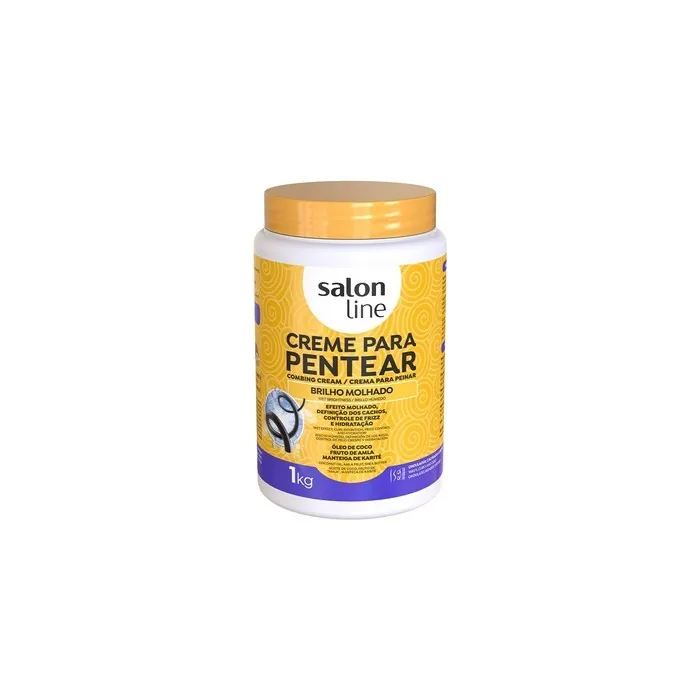 Salon Line Wet Shine Leavein Cream 1kg Professional Hair Care