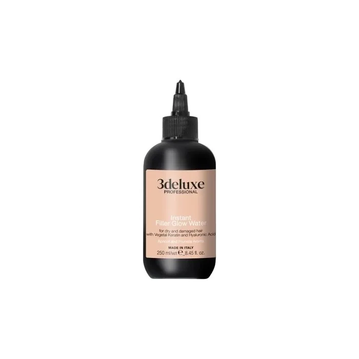 3deluxe Instant Filler Glow Water For Dry And Damaged Hair With Vegetal Keratin