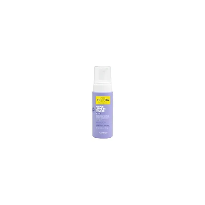 Yellow Professional Silver Leavein Mousse For Softening Antiyellowing 160ml