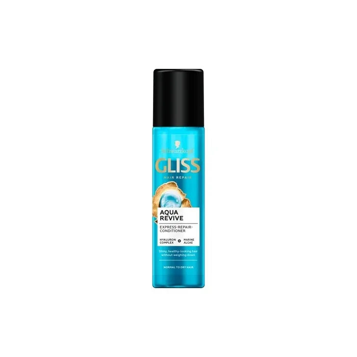 Gliss Aqua Revive Express Repair Conditioner - 200ml Leave-In Spray For Normal And Dry Hair