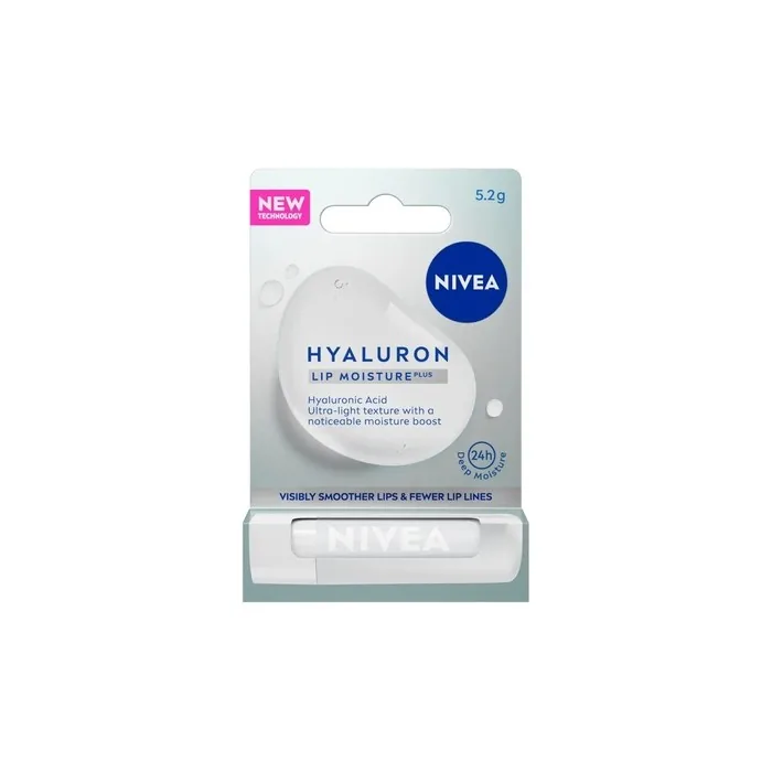 Nivea Hyaluron Lip Moisture Plus Transparent Moisturizing Lip Balm 5.2g