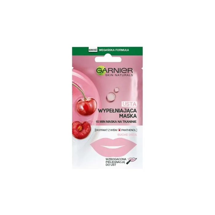 Garnier Skin Naturals Cherry Fabric Lip Mask 5g