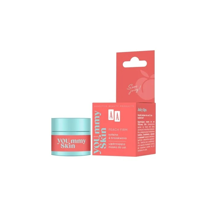 Oceanic Aa Yoummy Skin Peach Firming Lip Mask With Caffeine & Peach 10 G