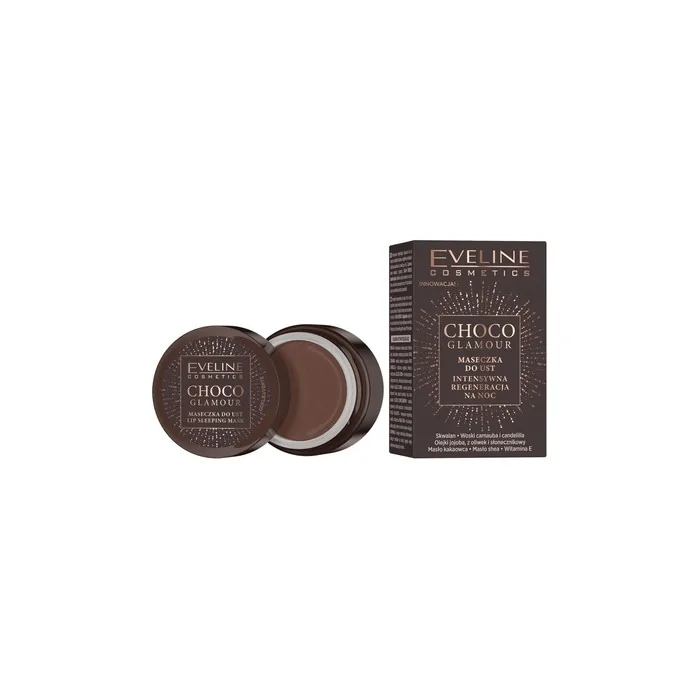 Eveline Choco Glamour Intensively Regenerating Night Lip Mask 12ml
