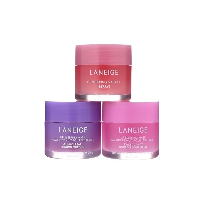 Laneige Lip Sleeping Mask Trio Set Berry 20g Gummy Bear 20g Sweet Candy 20g