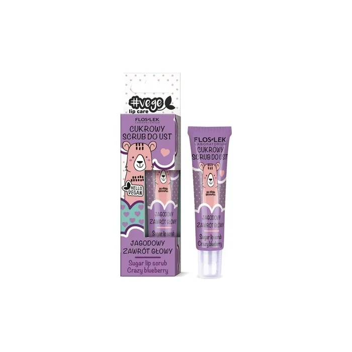 Floslek Sugar Scrub for Lips Berry Flavor