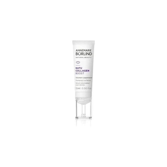 Annemarie Borlind NatuCollagen Boost Volume Lip Serum 15ml - Vegan Collagen Combined with a White Lupine Booster - Tightens, Moisturizes, and Repairs Dry Lips
