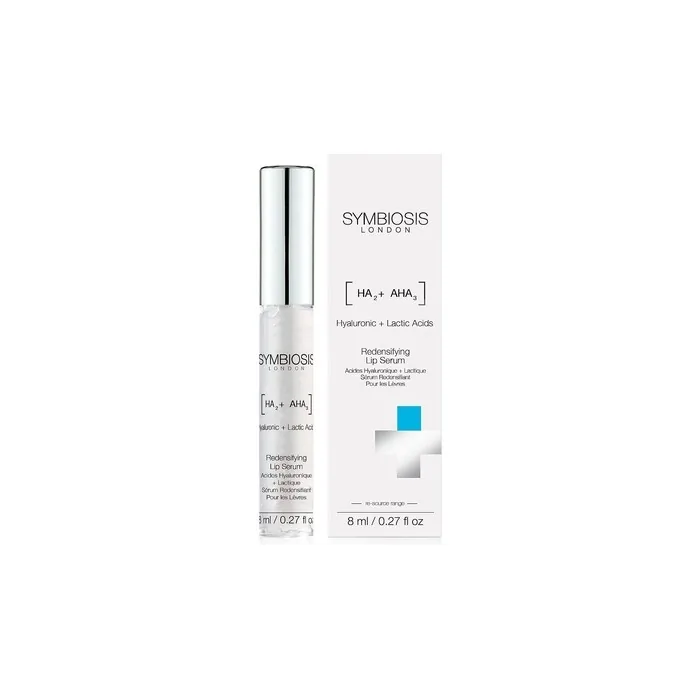 Symbiosis London Redensifying Lip Serum with Hyaluronic and Lactic Acids 8ml