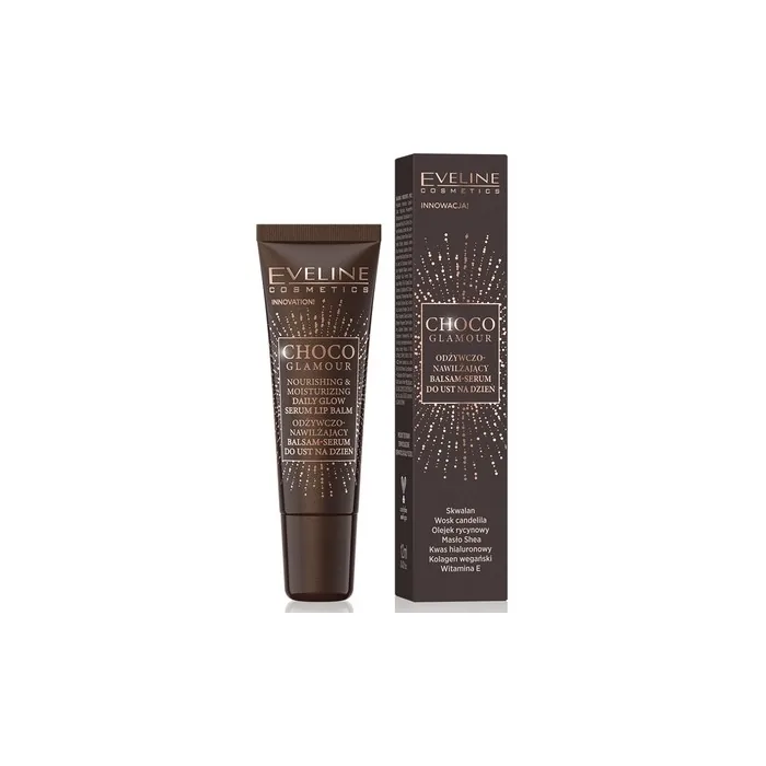 Eveline Choco Glamour Nourishing And Moisturizing Lip Balm-Serum For Day 12ml