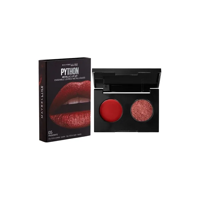 Maybelline New York Python Metallic Lip Kit Passionate, 5ml