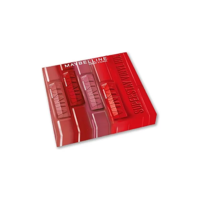 Maybelline New York Superstay Vinyl Ink Set Of 4 Lip Inks Shades Coy Peachy Red Hot Wicked