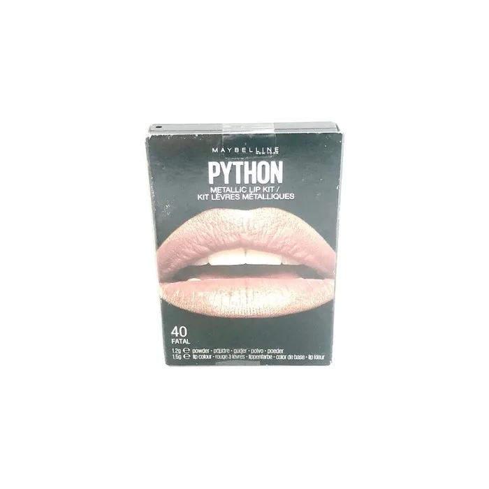 Maybelline Python Metallic Lip Kit Fatal 40 Brown & Bronze