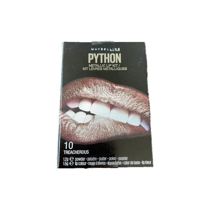 Maybelline Python Metallic Lip Kit Treacherous #10 Make Up Set 1.2g