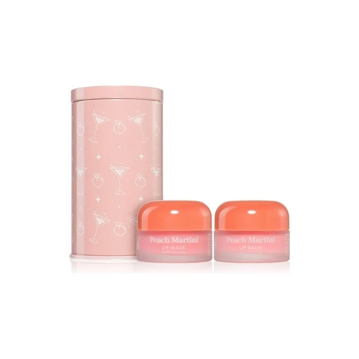 Barry M Lip Care Duo Gift Set Peach Martini Scent