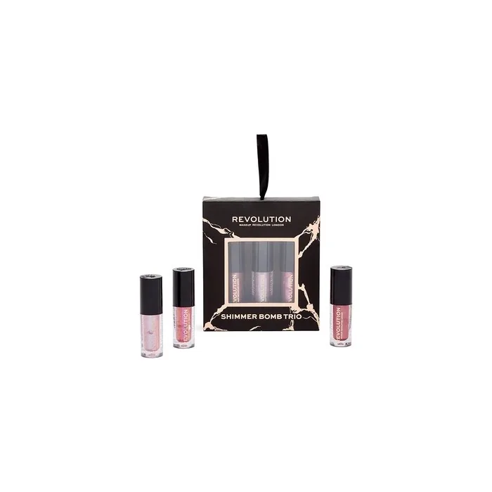 Makeup Revolution Shimmer Bomb Lip Trio Gift Set 3x2.2ml