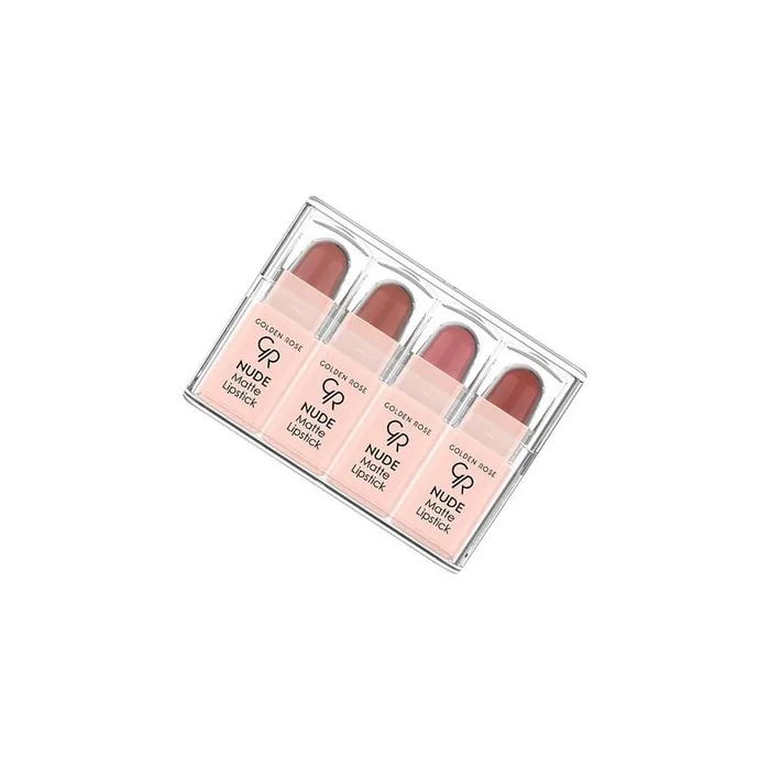 Golden Rose 4 Matte Mini Lipsticks Nude Look Mix 4g