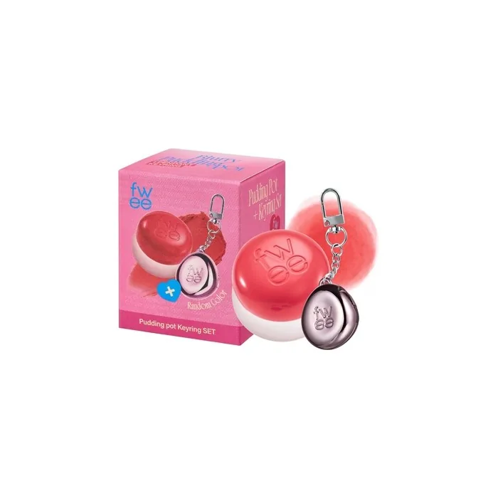 Blurry Pudding Pot Keychain Set Airbrushed Blush and Lip Buildable Pigment